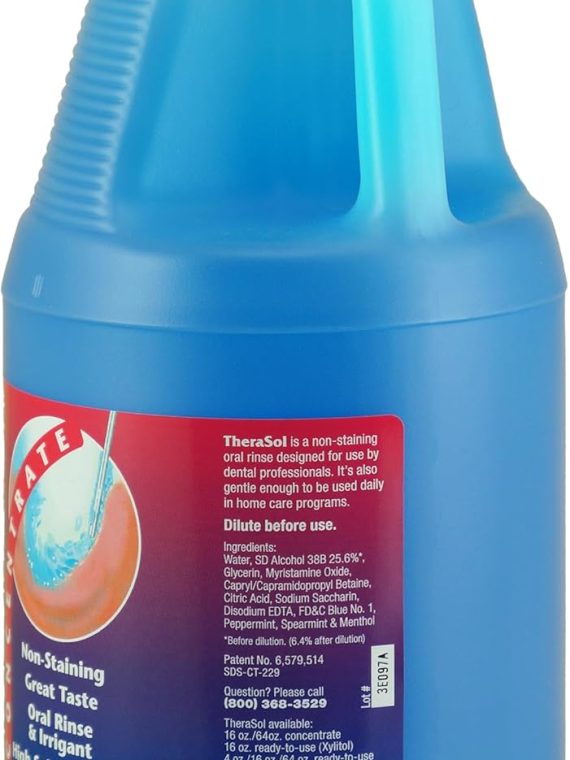 2026 Nuevo TheraSol Concentrado 64 oz 1/2 galón solución de cuidado bucal profesional