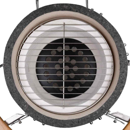 2026 Kamado barbacoa parrilla y ahumador cerámico 81 cm v7356