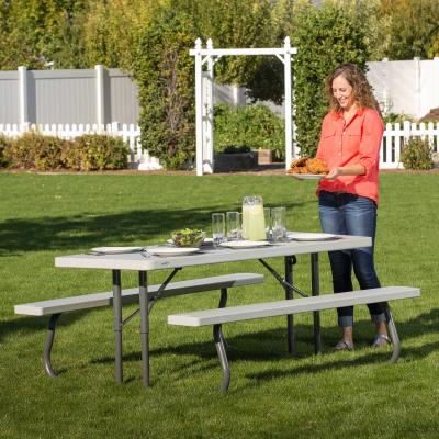 2026 Nueva mesa de picnic plegable clásica de 6 pies 48