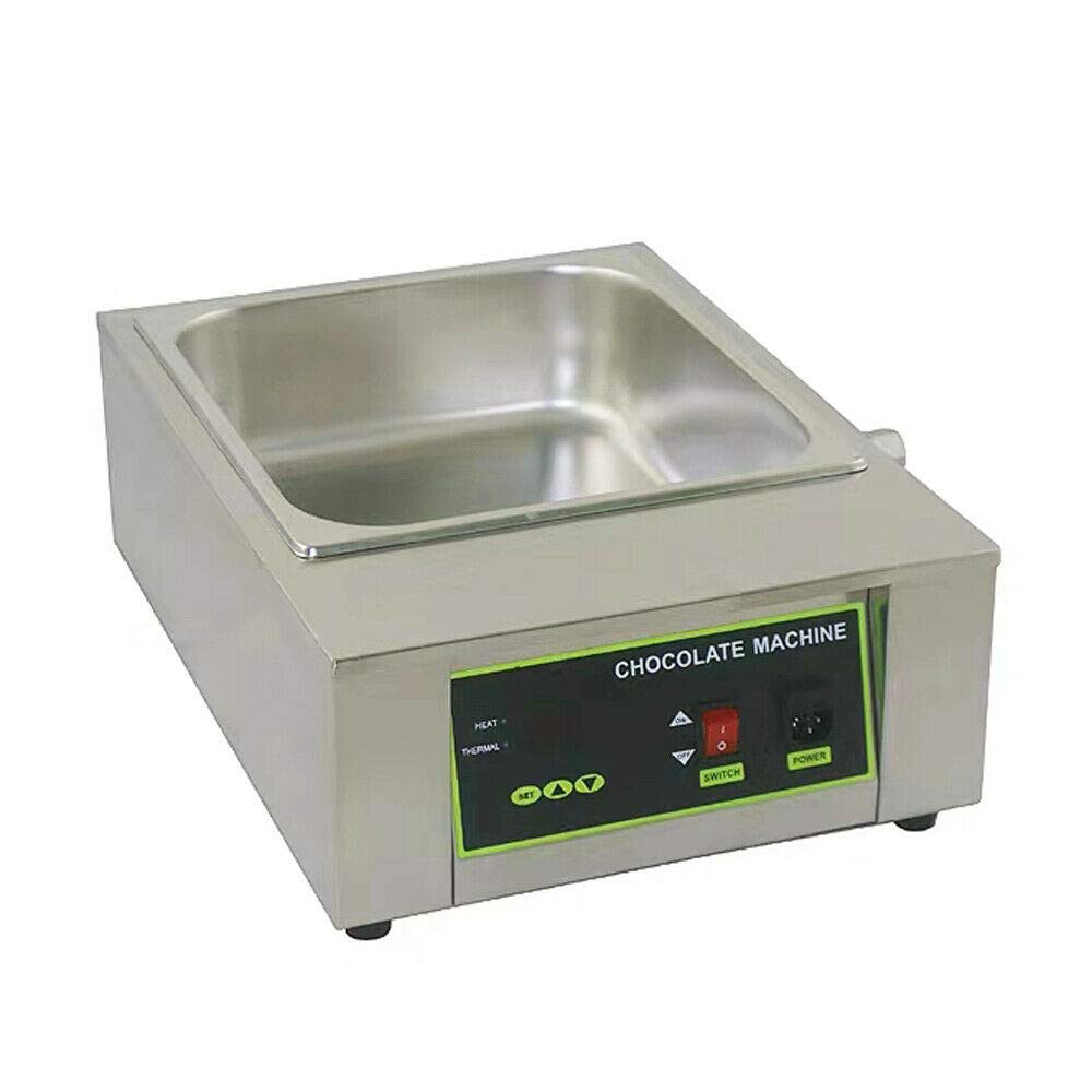 2026 Nueva máquina de templado de chocolate de 1000W de acero inoxidable olla eléctrica para derretir chocolate para panadería cafetería capacidad de 18 kg