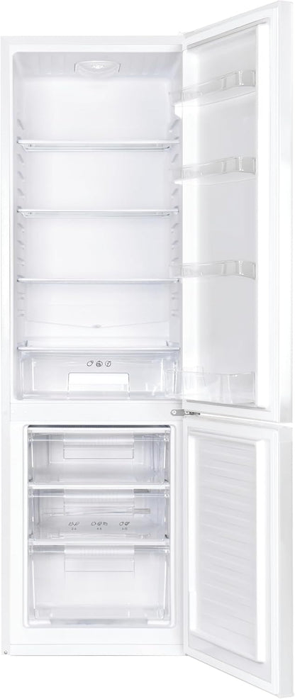 2026 Candy CCG1S 518EW - Frigorífico Combi, Ancho 55cm, Altura 1,80m, 252L, Cajón Verdulero, Control Mecánico de la temperatura, Iluminación LED, Puerta Reversible, 41DB, Blanco