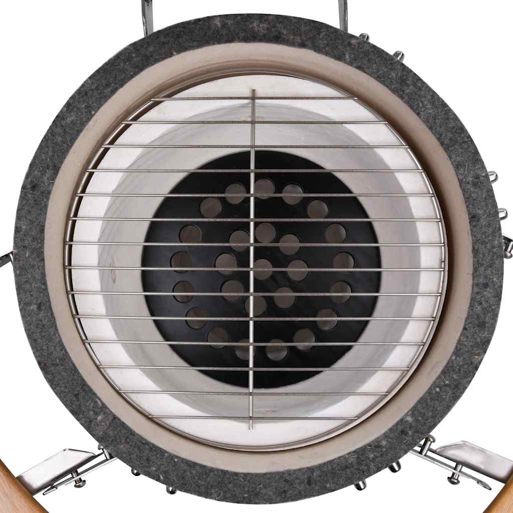 2026 Kamado barbacoa parrilla y ahumador cerámico 81 cm v7356