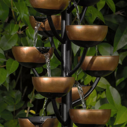 2026 Nuevo Nueva fuente de tazas en cascada Bloomington de 65 pulgadas