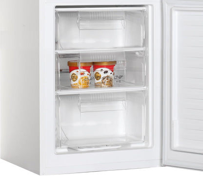 2026 Candy CCG1S 518EW - Frigorífico Combi, Ancho 55cm, Altura 1,80m, 252L, Cajón Verdulero, Control Mecánico de la temperatura, Iluminación LED, Puerta Reversible, 41DB, Blanco