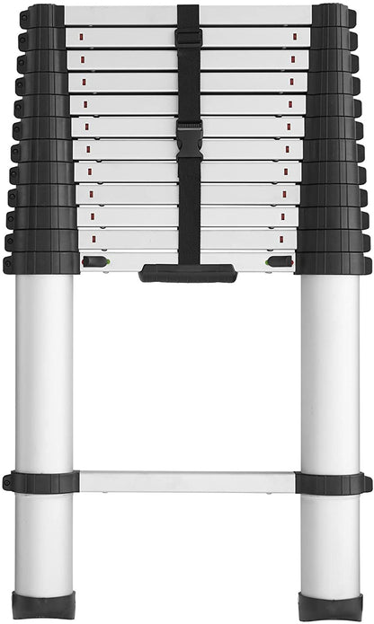 2026 Nuevo 20313T1ASE SmartClose escalera telescópica de aluminio con sistema de cierre suave sin pellizcos y bloqueo seguro capacidad 300 libras alcance máximo 16 pies