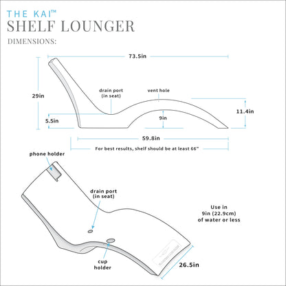 2026 Nuevo Kai Shelf Lounger, blanco (set de dos) - silla de descanso de lujo para piscina