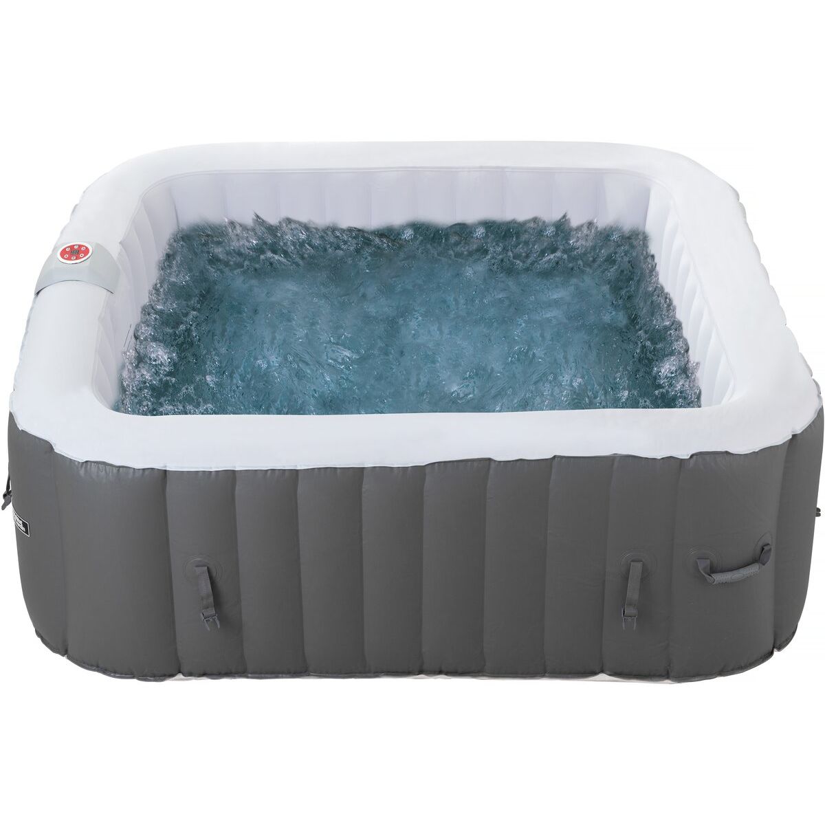 2026 Spa Hinchable "riviera" De Pvc - 6 Plazas - Gris/blanco