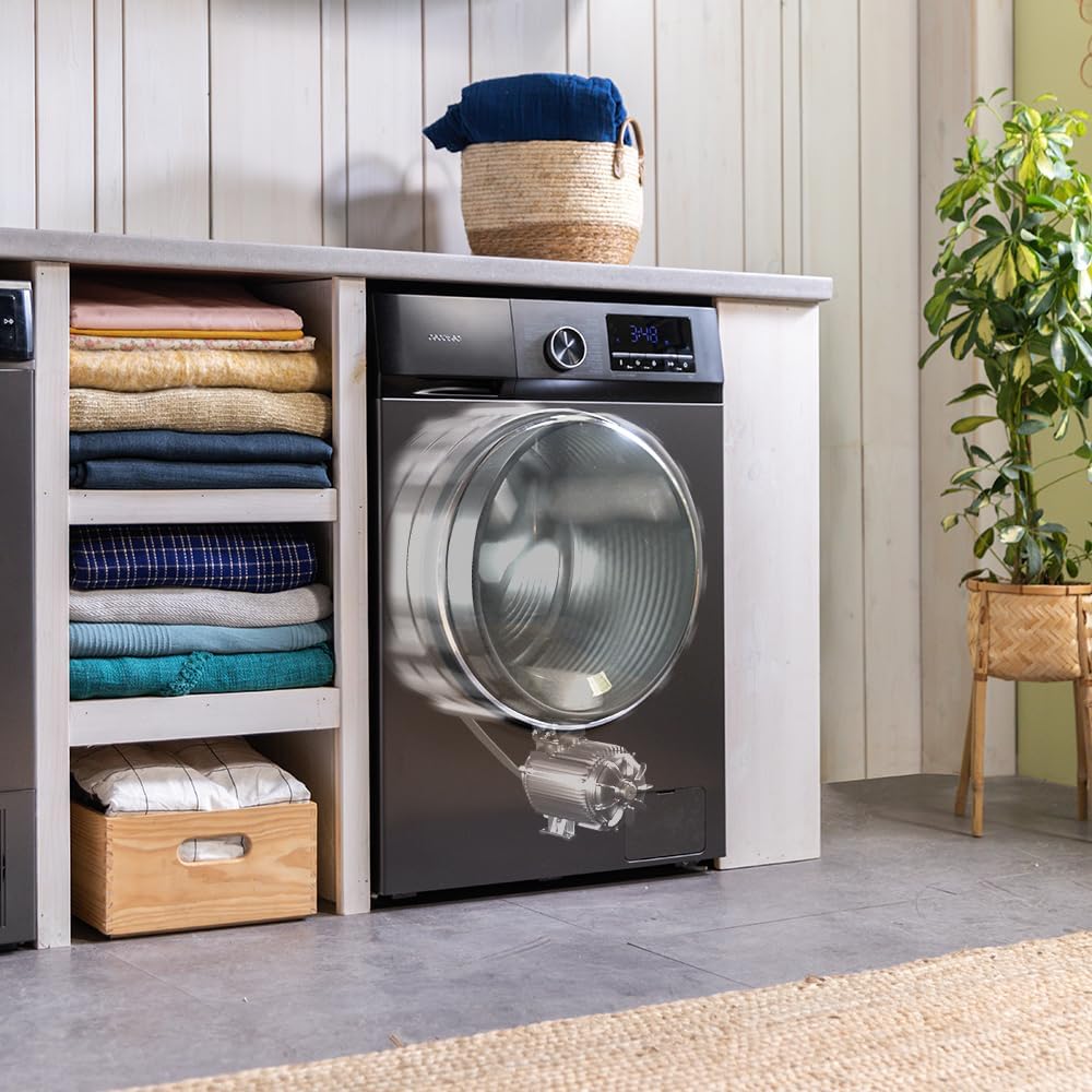 2026 Lavadora 8Kg Carga Frontal Bolero Dresscode 8500 Inverter Steel A. 1900W, 1400 rpm, Motor Inverter Plus, Bajo Consumo, 16 Programas, SteamMax, Delay Start, Acero
