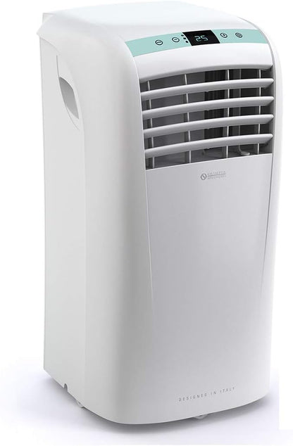 2026 Olimpia Splendid-01921 Dolceclima Compact 10 P- Acondicionador de aire portátil 3 en 1: Refrigeración,Ventilación,Deshumidificación,10.000 Btu/H,2,64 Kw,Temporizador 24h-para habitaciones hasta 80m³