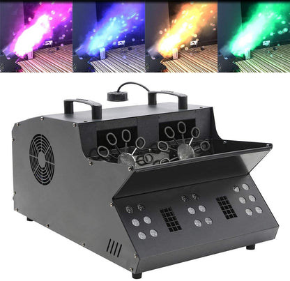 2026 Nuevo TC-Home máquina de efectos 3 en 1 de niebla y burbujas con luces LED RGB DMX y ventiladores dobles