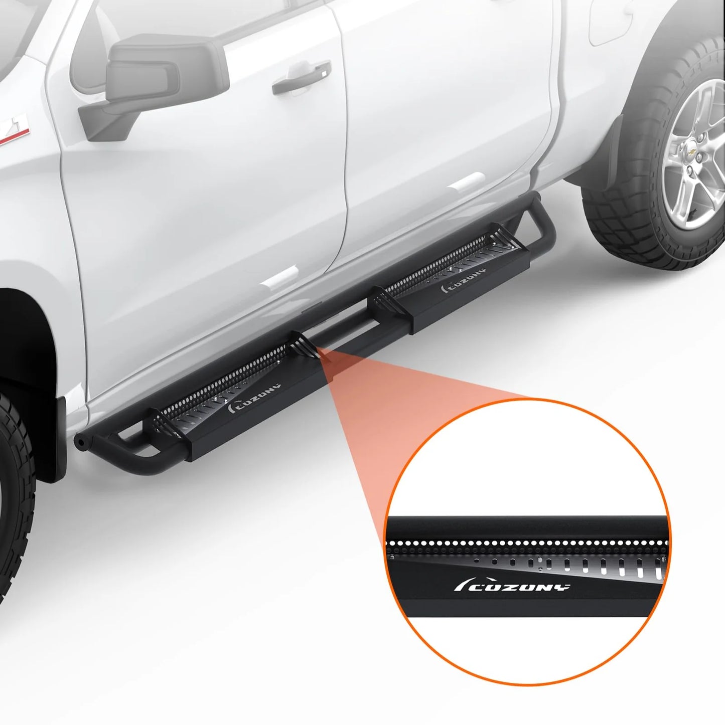 2026 Nuevo estribos laterales compatibles con Silverado y GMC Sierra 1500 2500HD 3500HD cabina Crew Cab