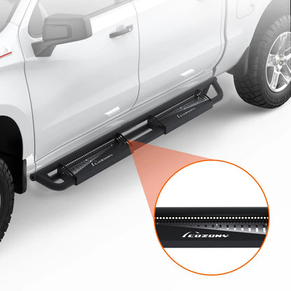 2026 Nuevo estribos laterales compatibles con Silverado y GMC Sierra 1500 2500HD 3500HD cabina Crew Cab