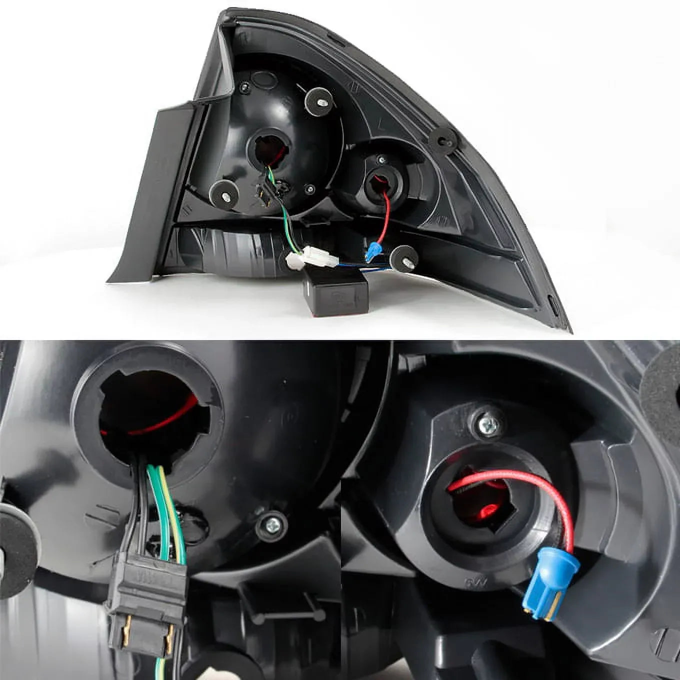 2026 Nuevo AKKON - Faros delanteros LED halo ahumados negros para Chevy Impala 2006-2013 + luces traseras LED
