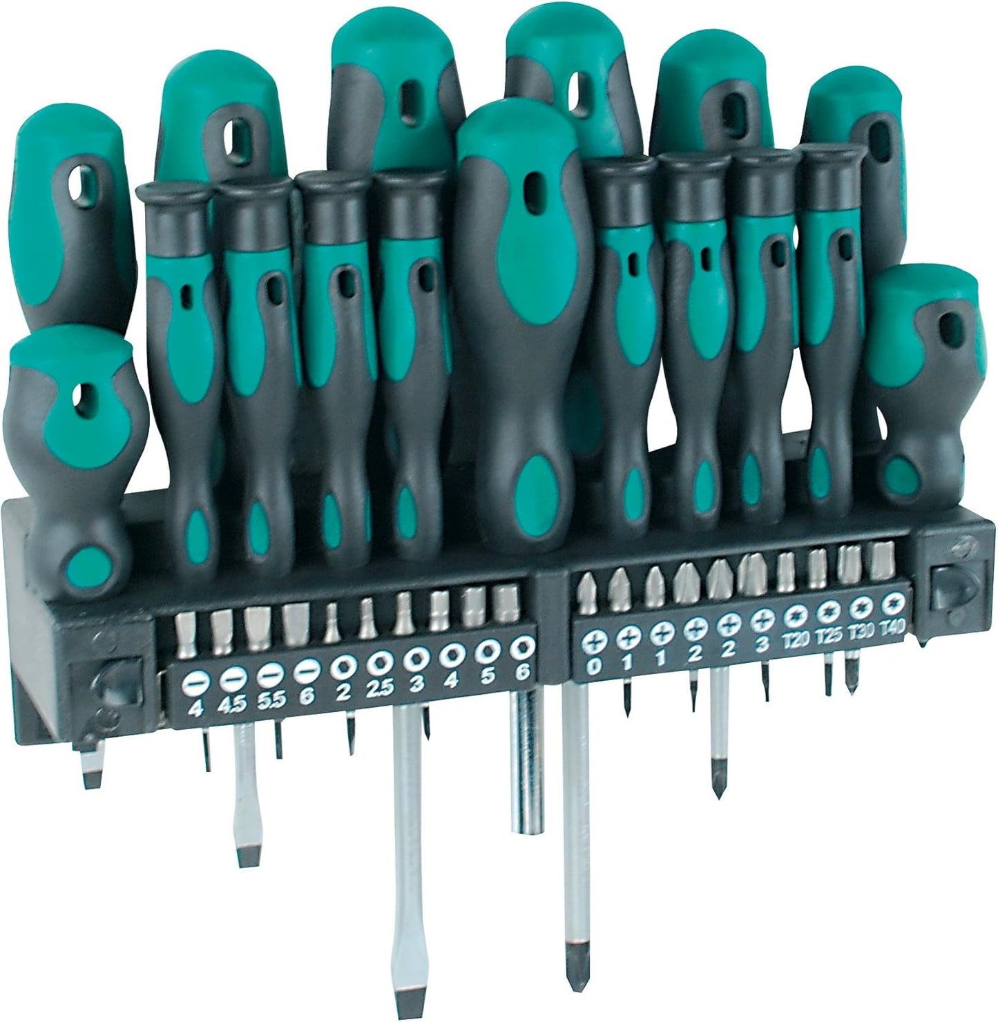 2026 Mannesmann M98430 - Maletín con llaves de vaso y otras herramientas (215 piezas, tamaño: 12x36x51 cm), Color Verde Mannesmann