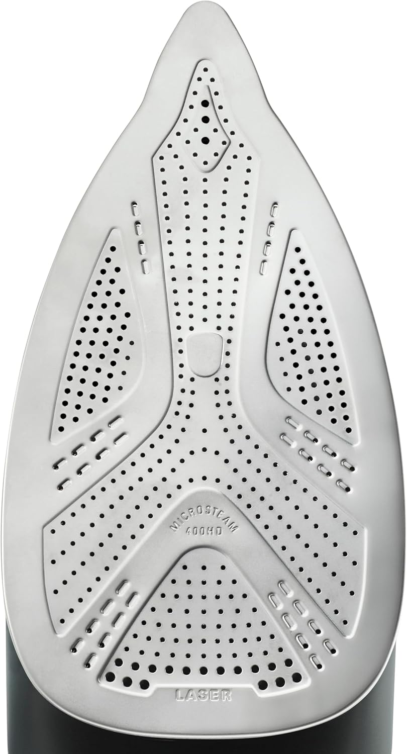 2026 Silence Pro -Centro de planchado, autonomía ilimitada, 8 bares, golpe vapor 600 g/min, suela Microsteam, función ECO y depósito cal, 1.3 litros, Color Negro Y Gris DG9248