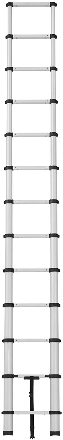 2026 Nuevo 20313T1ASE SmartClose escalera telescópica de aluminio con sistema de cierre suave sin pellizcos y bloqueo seguro capacidad 300 libras alcance máximo 16 pies
