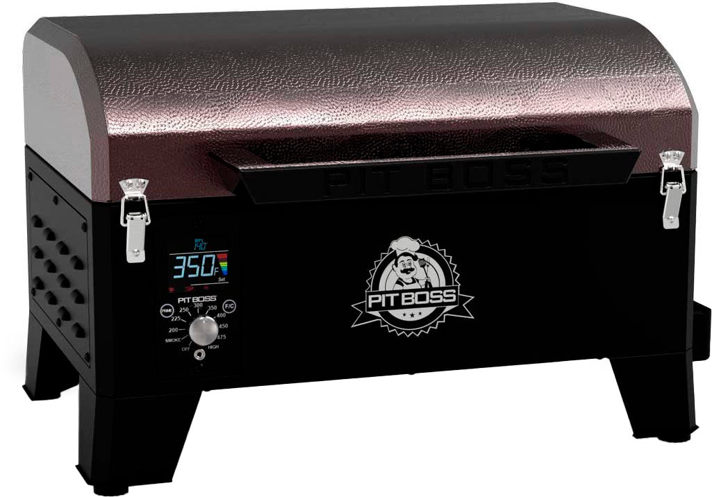 2026 Nuevo parrilla de pellets portátil de mesa con acabado caoba