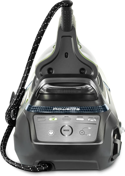 2026 Silence Pro -Centro de planchado, autonomía ilimitada, 8 bares, golpe vapor 600 g/min, suela Microsteam, función ECO y depósito cal, 1.3 litros, Color Negro Y Gris DG9248