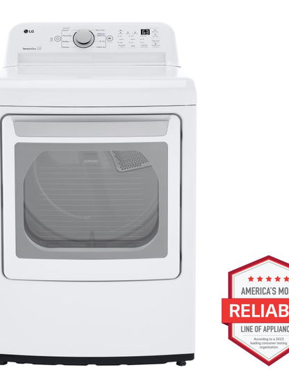 2026 Nuevo secador de gas LG 7.3 cu. ft. con secado por sensor, color blanco
