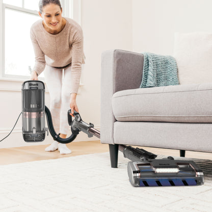 2026 Nuevo aspirador vertical con tecnología DuoClean PowerFin, sistema Powered Lift-Away y cepillo autolimpiante, acabado en color rosa dorado