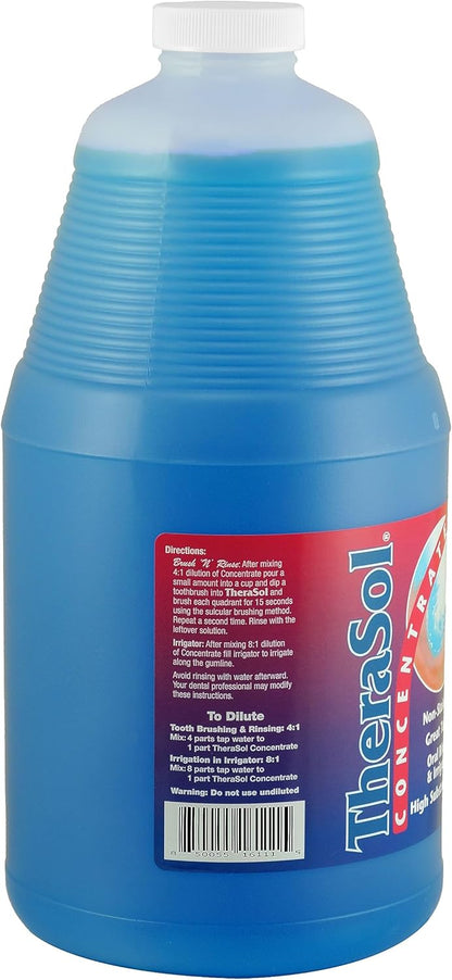 2026 Nuevo TheraSol Concentrado 64 oz 1/2 galón solución de cuidado bucal profesional