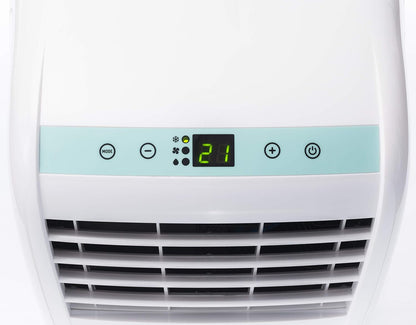2026 Olimpia Splendid-01921 Dolceclima Compact 10 P- Acondicionador de aire portátil 3 en 1: Refrigeración,Ventilación,Deshumidificación,10.000 Btu/H,2,64 Kw,Temporizador 24h-para habitaciones hasta 80m³