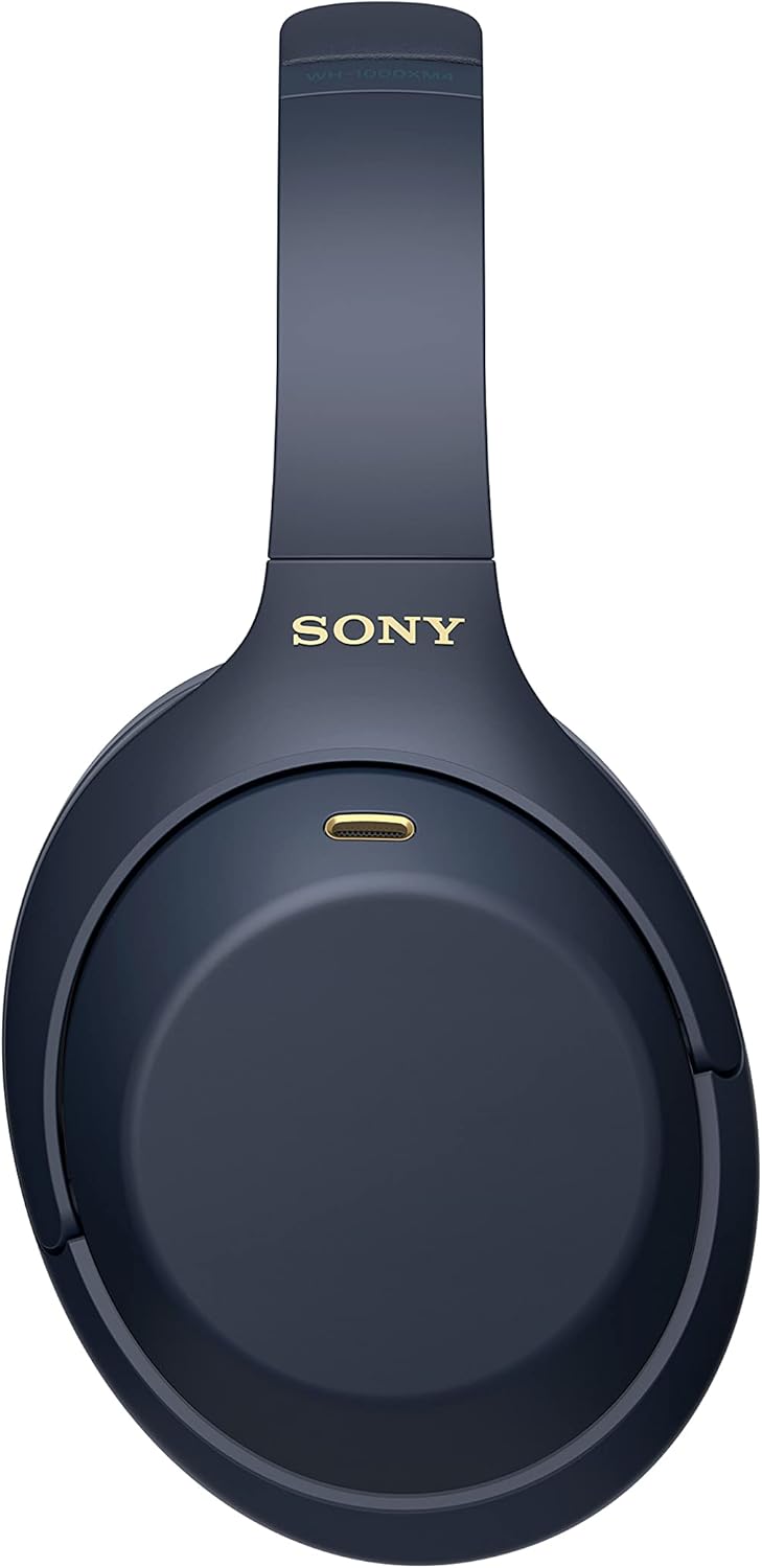 2026 Sony WH1000XM4L.CE7 Auriculares inalámbricos circumaurales con cancelación de Ruido, Autonomía de 30 Horas, para Alexa, Siri y Asistente de Google con micrófono, Color Azul (Midnight Blue)