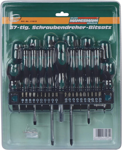 2026 Mannesmann M98430 - Maletín con llaves de vaso y otras herramientas (215 piezas, tamaño: 12x36x51 cm), Color Verde Mannesmann