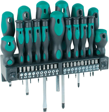 2026 Mannesmann M98430 - Maletín con llaves de vaso y otras herramientas (215 piezas, tamaño: 12x36x51 cm), Color Verde Mannesmann