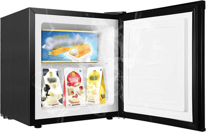 2026 Mini Congelador, Pequeño Congelador Vertical, 31L, -14℃ a -20℃, Negro, Temperatura Regulable, Silenciosos para Hogares, Oficinas