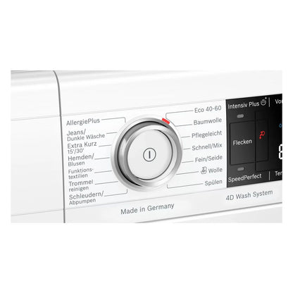 2026 Lavadora Bosch Serie 8 WAV28M93 de carga frontal 9 kg, 1400 rpm, Aluminio, Blanco