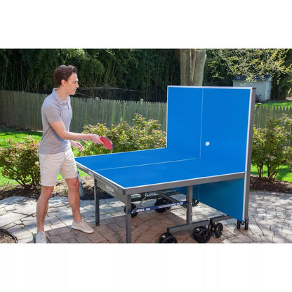 2026 Mesa de Ping-Pong Exterior JOOLA Nova Pro Plus con Red Impermeable, 9x5 pies, Plegable, Superficie de Aluminio