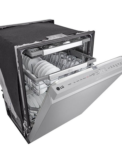 2026 Nuevo lavavajillas empotrable inteligente de 24 pulgadas con control superior, cuba de acero inoxidable, tercera rejilla, QuadWash Pro y nivel de ruido de 42 dBA en acero inoxidable