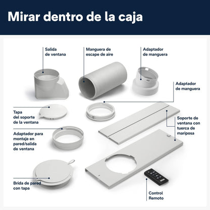 2026 Pingüino PACEL98 ECO Silent Aire Acondicionado Portátil Silencioso con Tecnología Eco Real Feel, Interfaz Digital, Función Deshumidificadora, 2.7 kW, 64 dB, Plástico, Blanco, Clasa A, 100m3