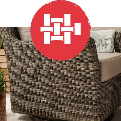 2026 Nuevo conjunto de muebles de exterior de 5 piezas con fuego Agio para patio