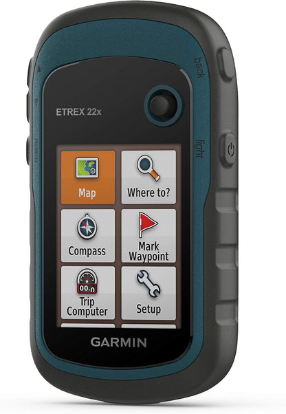 2026 Nuevo Garmin 010-02256-00 eTrex 22x navegador GPS portátil resistente color negro/azul marino