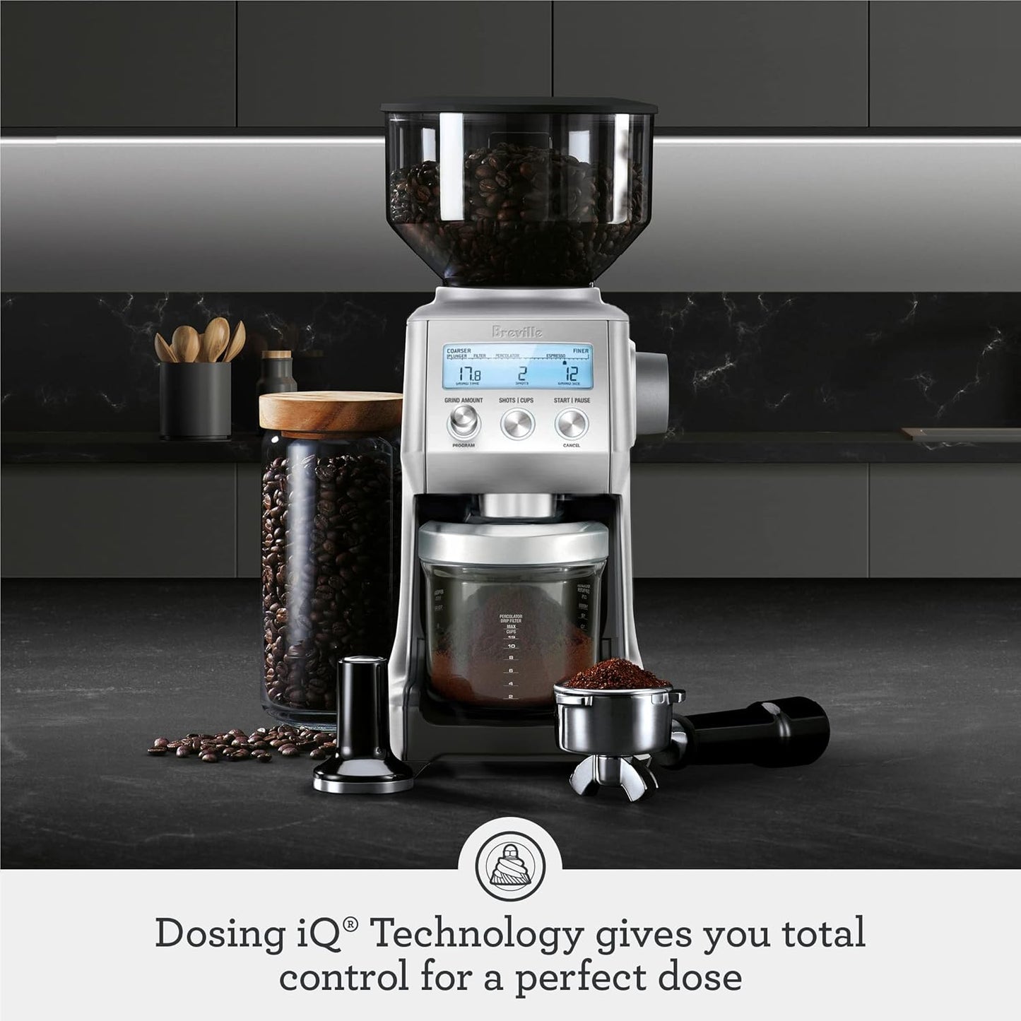 2026 Nuevo Breville Smart Grinder Pro BCG820BSS molinillo de café eléctrico acero inoxidable cepillado