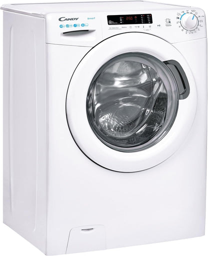 2026 Smart CS 14102DE/1-S, Lavadora 10 KG, 1400 RPM, Pantalla Digital y Mando, Tecnología NFC, Asistente de Voz, 15 Ciclos, 5 Rápidos, Planchado Fácil, Inicio Diferido 24H, Detector KG, 81 DB, Blanco