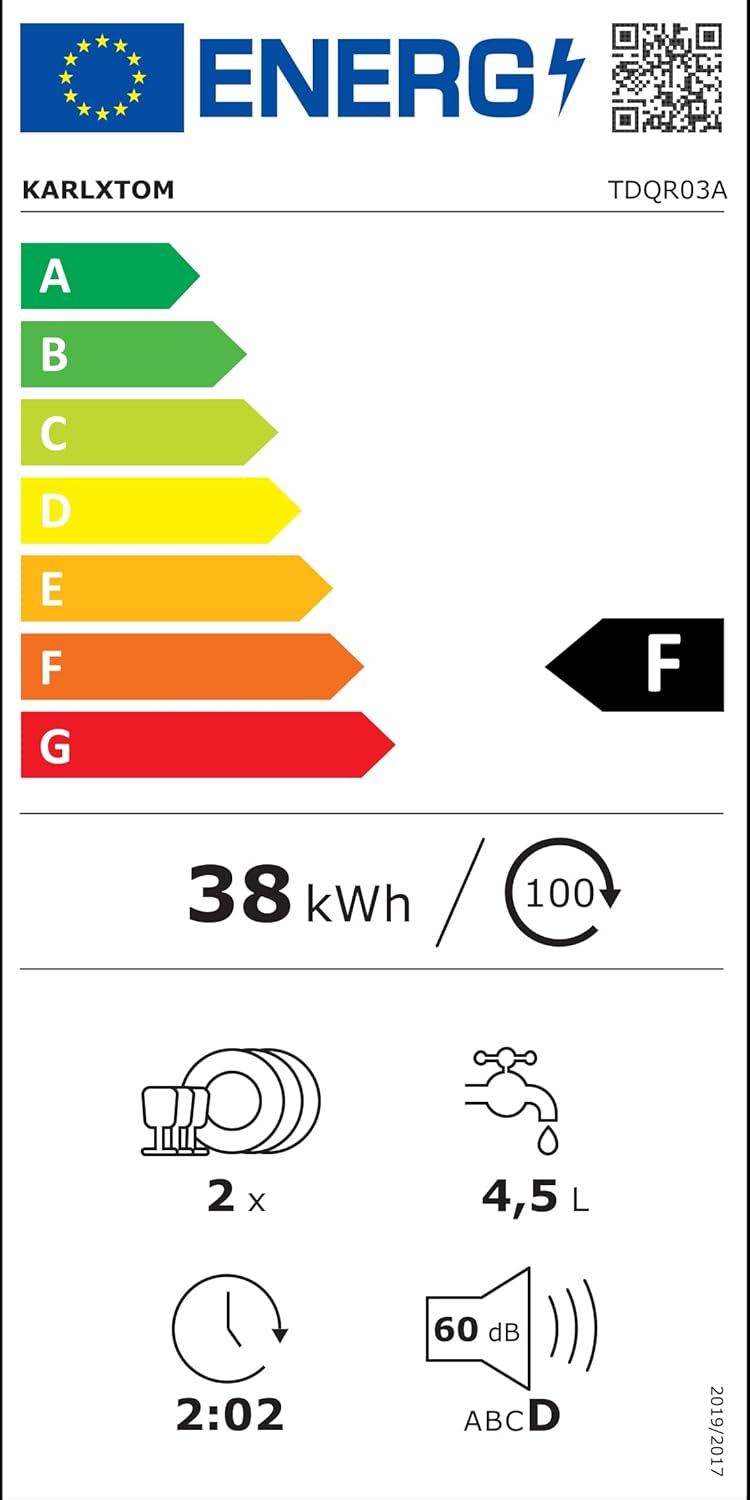 2026 Lavavajillas de encimera, Mini Lavavajillas Portatil, Pantalla LED, 6 Programas, Dos modos de suministro de agua, Cuidado de Bebés y lavado de Fruta, 45 CM