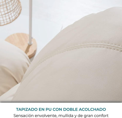 2026 Don Descanso - Sillón Masaje Relax Calor Trevi Negro Reclinable 160º con 8 Motores Silenciosos, Calor Lumbar, Sist. Masaje 4 Zonas y Acabado en PU Anti-Cuarteo [Incluye Mando]. Ideal Gente Mayor