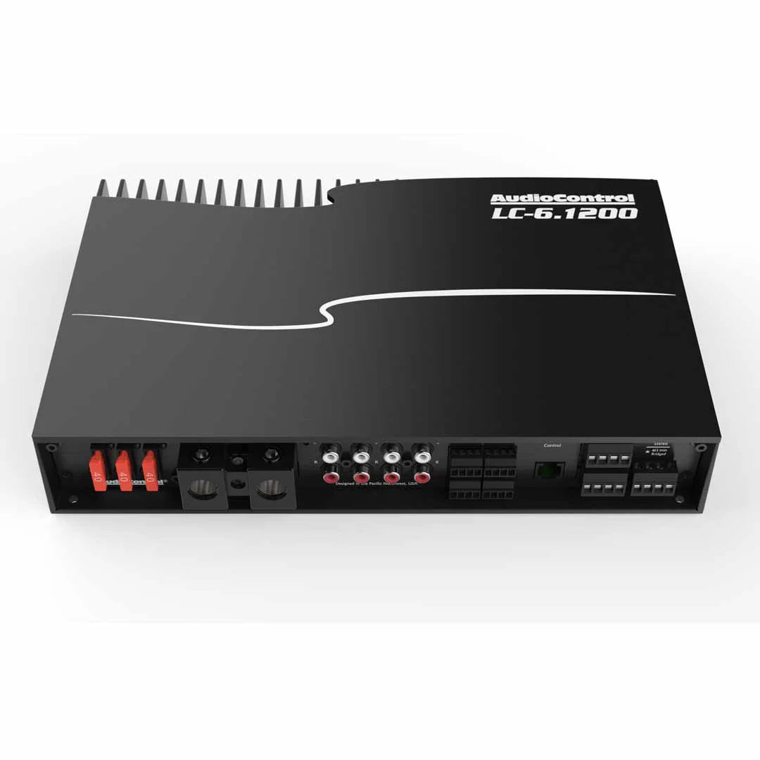 2026 Nuevo AudioControl LC-6.1200 amplificador de 6 canales clase D con AccuBass potencia 1200W
