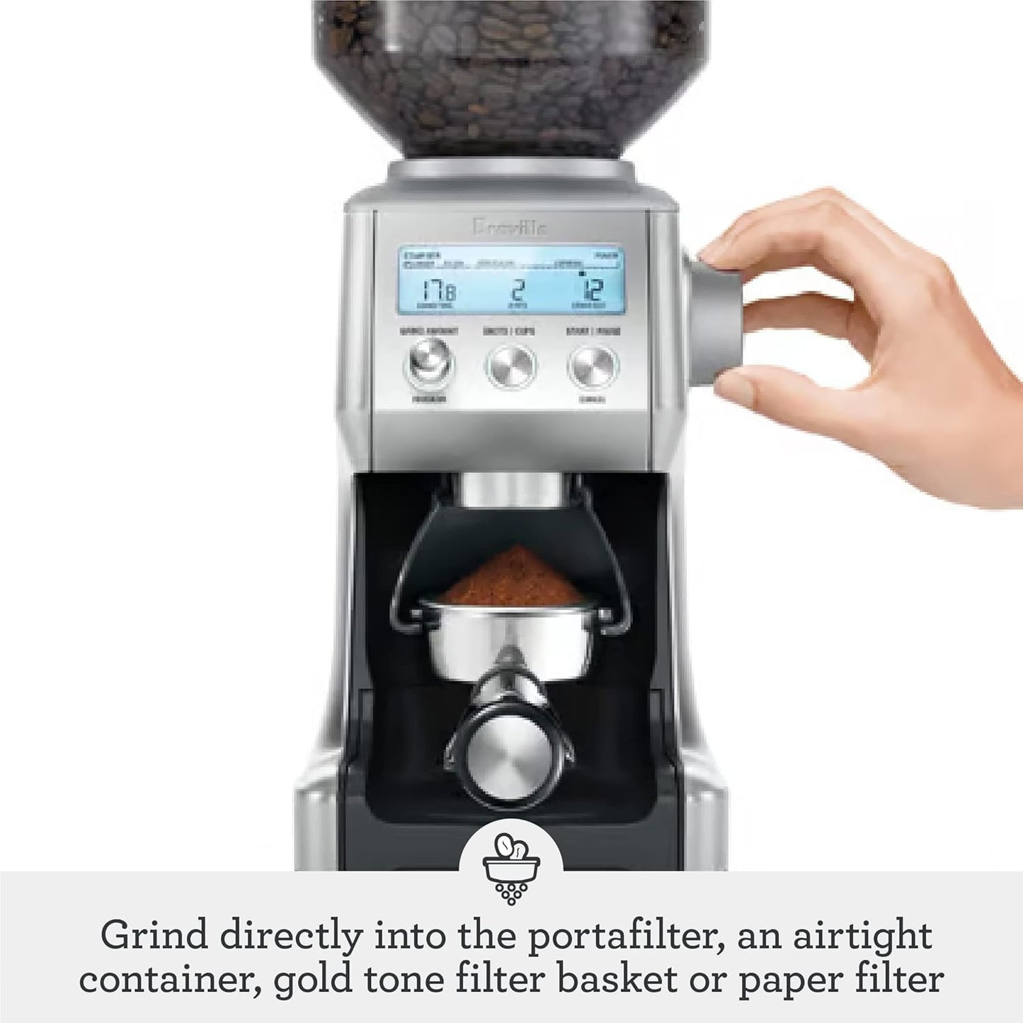 2026 Nuevo Breville Smart Grinder Pro BCG820BSS molinillo de café eléctrico acero inoxidable cepillado