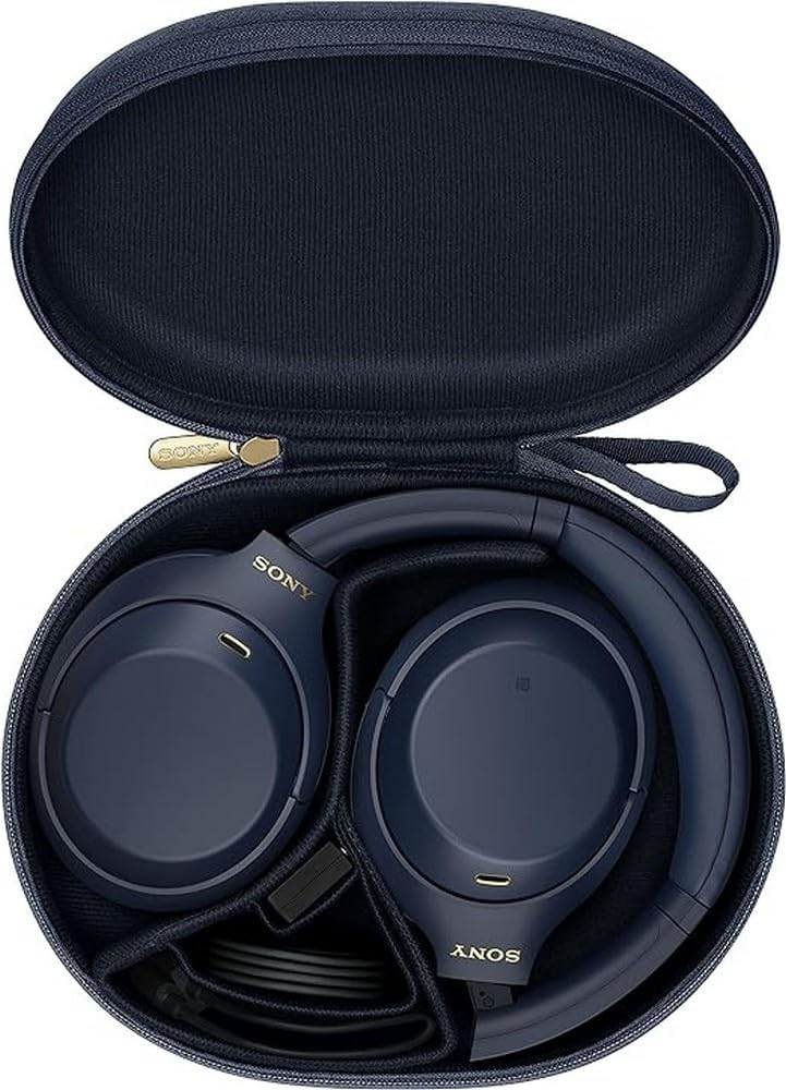 2026 Sony WH1000XM4L.CE7 Auriculares inalámbricos circumaurales con cancelación de Ruido, Autonomía de 30 Horas, para Alexa, Siri y Asistente de Google con micrófono, Color Azul (Midnight Blue)