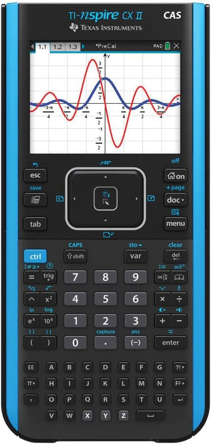 2026 Nuevo calculadora gráfica a color con sistema CAS TI-Nspire CX II con software para estudiante (PC/Mac) 320 x 240 píxeles (3,2 pulgadas en diagonal)