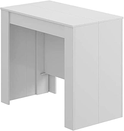 2026 Mobelcenter - Mesa de Comedor Consola Extensible, Mesa para Salón recibidor o Cocina, Mesa Fuelle Extensible, Color Cemento (1127)