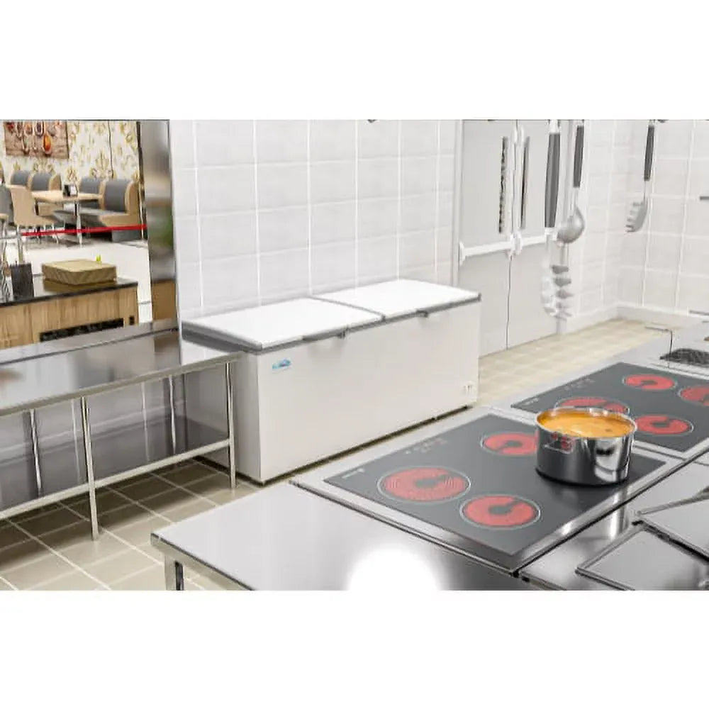 2026 Nuevo congelador horizontal comercial de 77 pulgadas con capacidad de 24 pies cúbicos