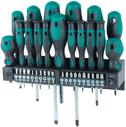 2026 Mannesmann M98430 - Maletín con llaves de vaso y otras herramientas (215 piezas, tamaño: 12x36x51 cm), Color Verde Mannesmann
