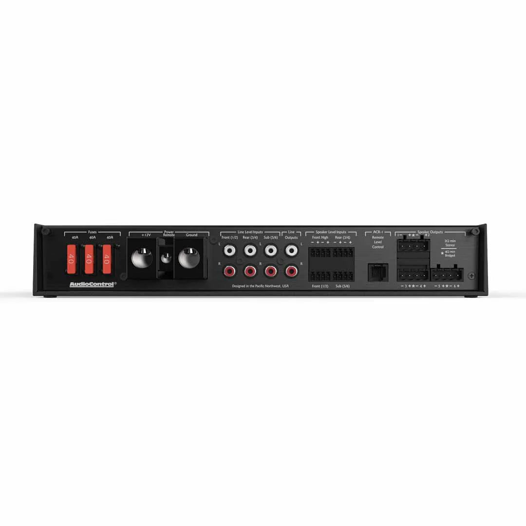 2026 Nuevo AudioControl LC-6.1200 amplificador de 6 canales clase D con AccuBass potencia 1200W