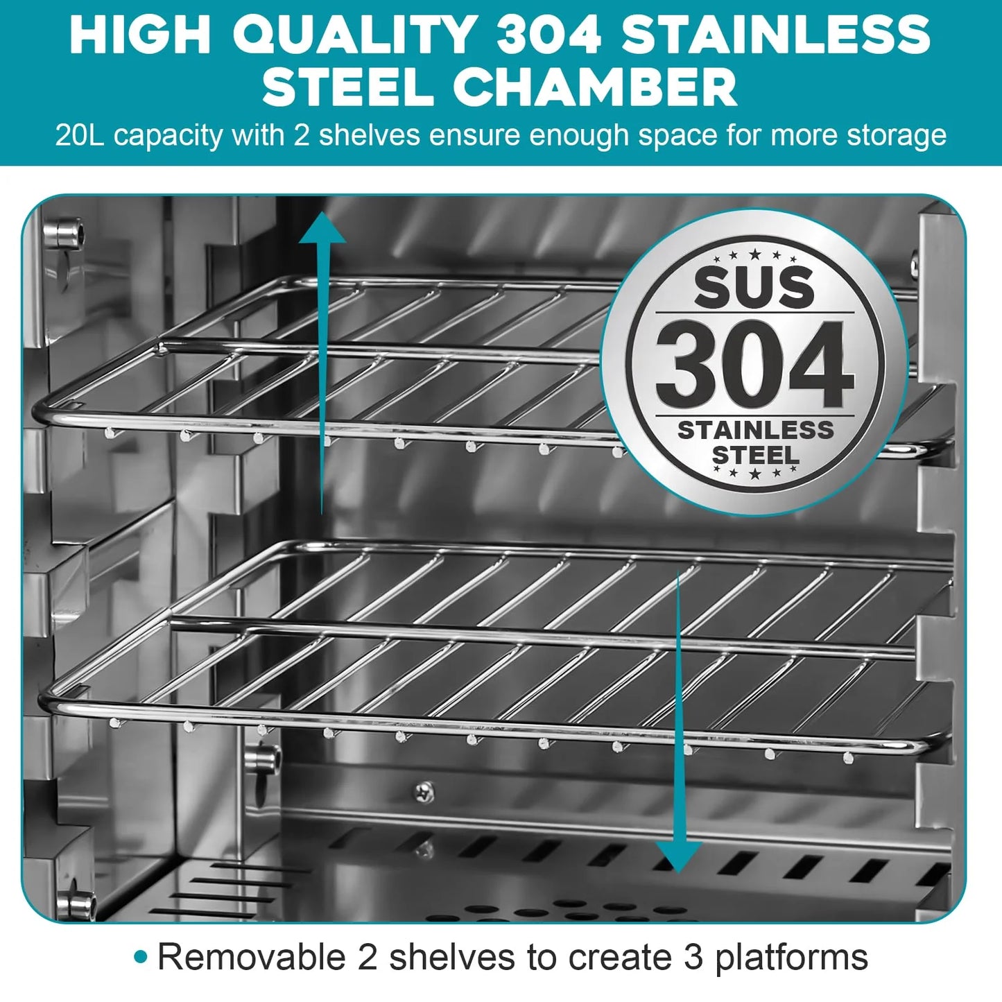 2026 Nuevo incubador de laboratorio de 20L 110V 400W incubadora para bacterias con puerta acrílica transparente rango RT-65 grados incubador digital científico mini incubador de 0.75 pies cúbicos para germinación de semillas y uso médico