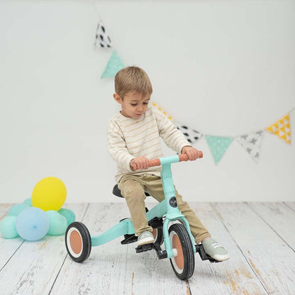 2026 Olmitos - Triciclo Evolutivo de Bebé 5 en 1 GYRO + - Bicicleta Niños Desde 1 Año hasta 5 años - De Triciclo a Bicicleta con o sin Pedales – Adaptable y transformable (Gyro +, Verde)